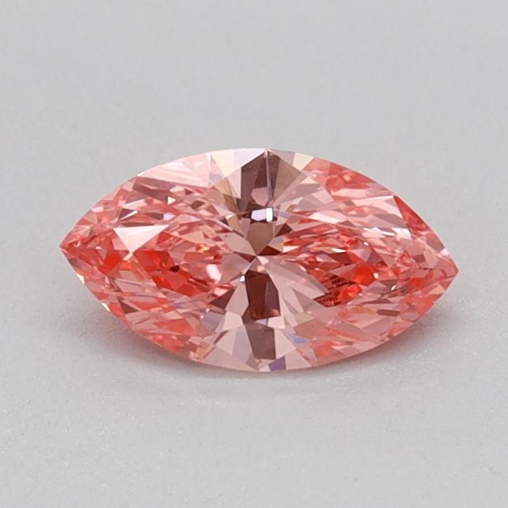 0.33 Ct. Fancy Vivid Pink Marquise Lab Grown Diamond