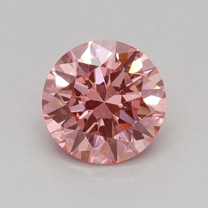 0.32 Ct. Fancy Vivid Pink Round Lab Grown Diamond