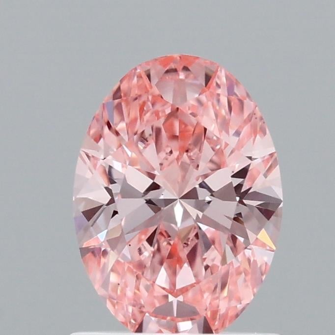 1.07 Ct. Fancy Vivid Pink Oval Lab Grown Diamond