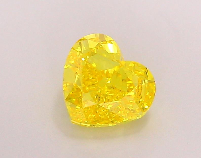 1.99 Ct. Fancy Vivid Yellow Heart Lab Grown Diamond
