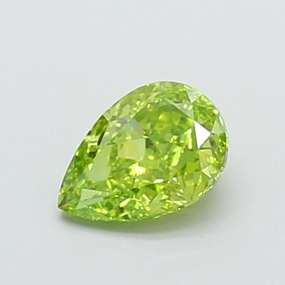1.01 Ct. Fancy Vivid Green Pear Lab Grown Diamond