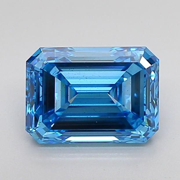 3.00 Ct. Fancy Vivid Blue Emerald Lab Grown Diamond