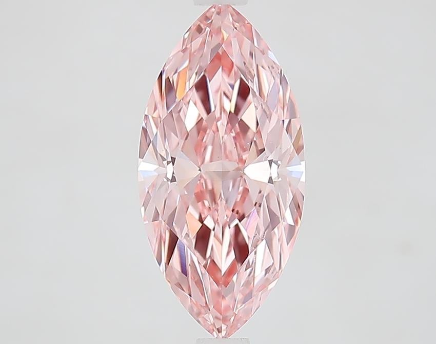 2.10 Ct. Fancy Vivid Pink Marquise Lab Grown Diamond