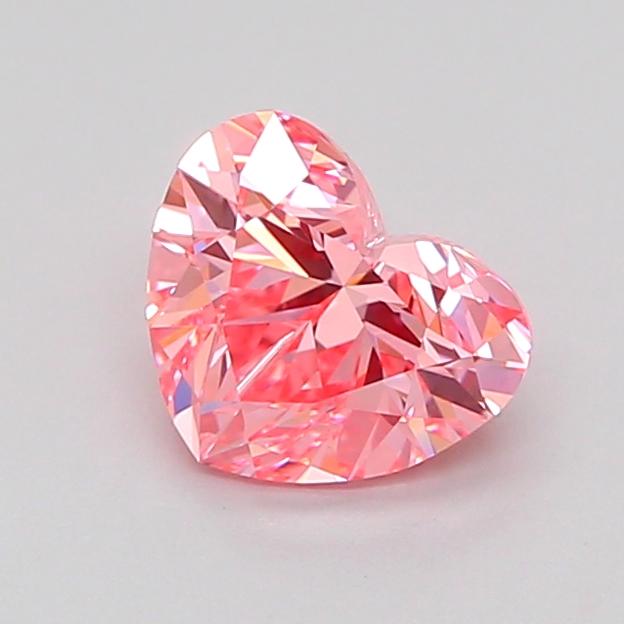 1.00 Ct. Fancy Vivid Pink Heart Lab Grown Diamond