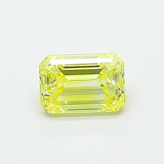 0.55 Ct. Fancy Intense  Yellow Emerald Lab Grown Diamond