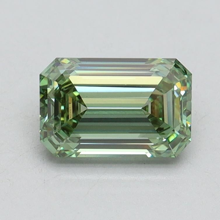 1.01 Ct. Fancy Intense Pacific Green Emerald Lab Grown Diamond