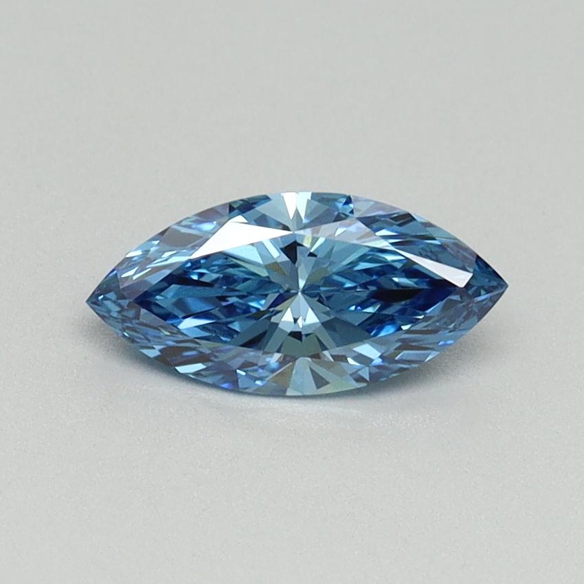 0.54 Ct. Fancy Vivid Blue Marquise Lab Grown Diamond