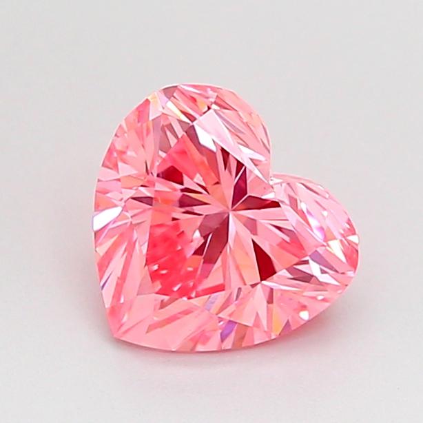 1.04 Ct. Fancy Vivid Pink Heart Lab Grown Diamond