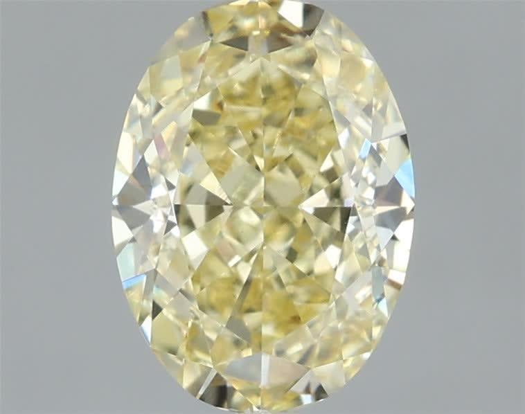 1.60 Ct. Fancy Intense Yellow Oval Lab Grown Diamond
