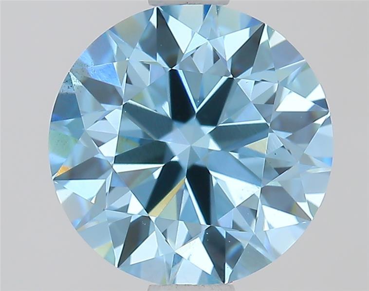 1.43 Ct. Fancy Vivid  Blue Round Lab Grown Diamond