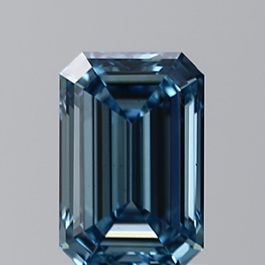 1.02 Ct. Fancy Intense Blue Emerald Lab Grown Diamond