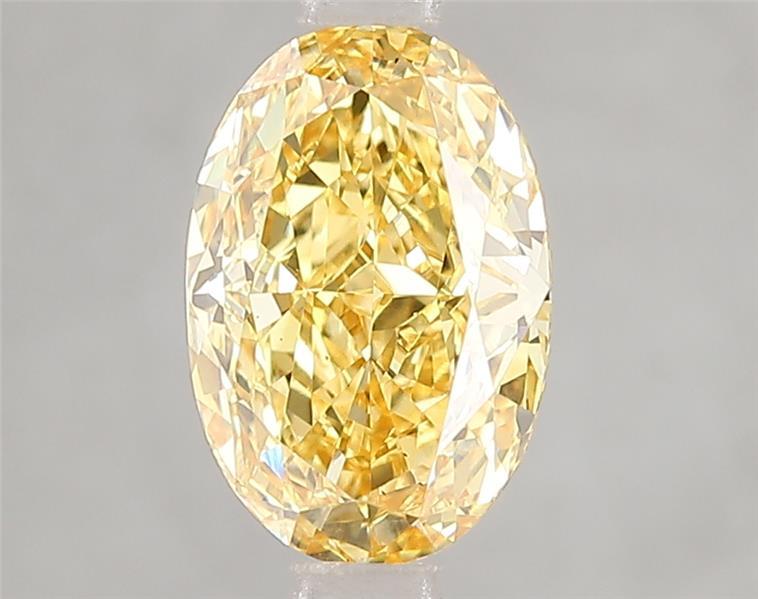 2.08 Ct. Fancy Vivid Yellow Oval Lab Grown Diamond