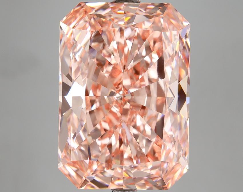 14.13 Ct. Fancy Pink Radiant Lab Grown Diamond