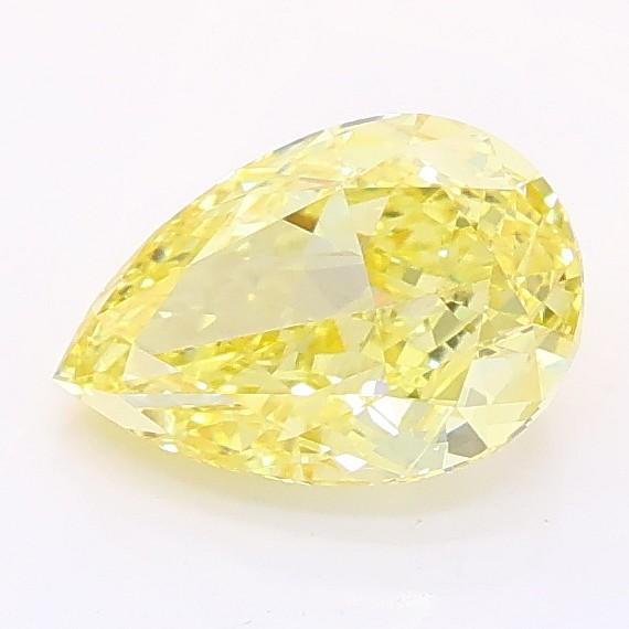 1.15 Ct. Fancy Intense Yellow Pear Lab Grown Diamond