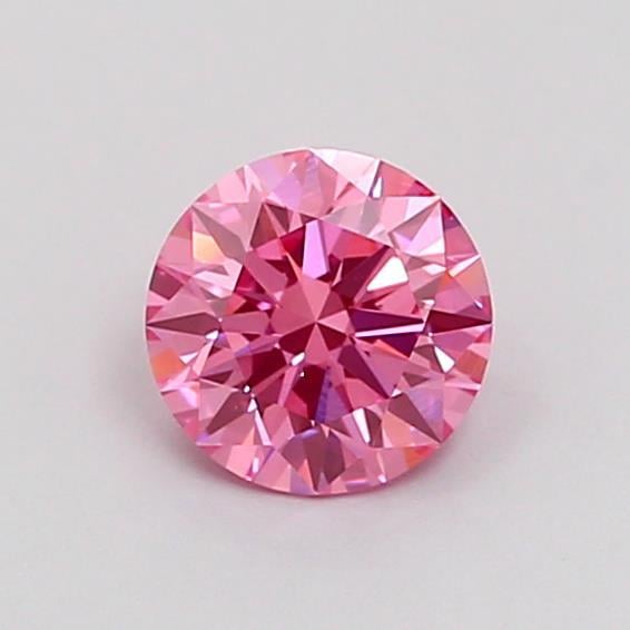 0.55 Ct. Fancy Vivid Pink Round Lab Grown Diamond