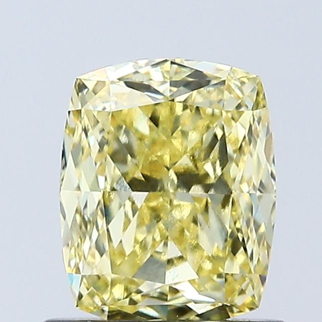 1.07 Ct. Fancy Intense Yellow Cushion Lab Grown Diamond