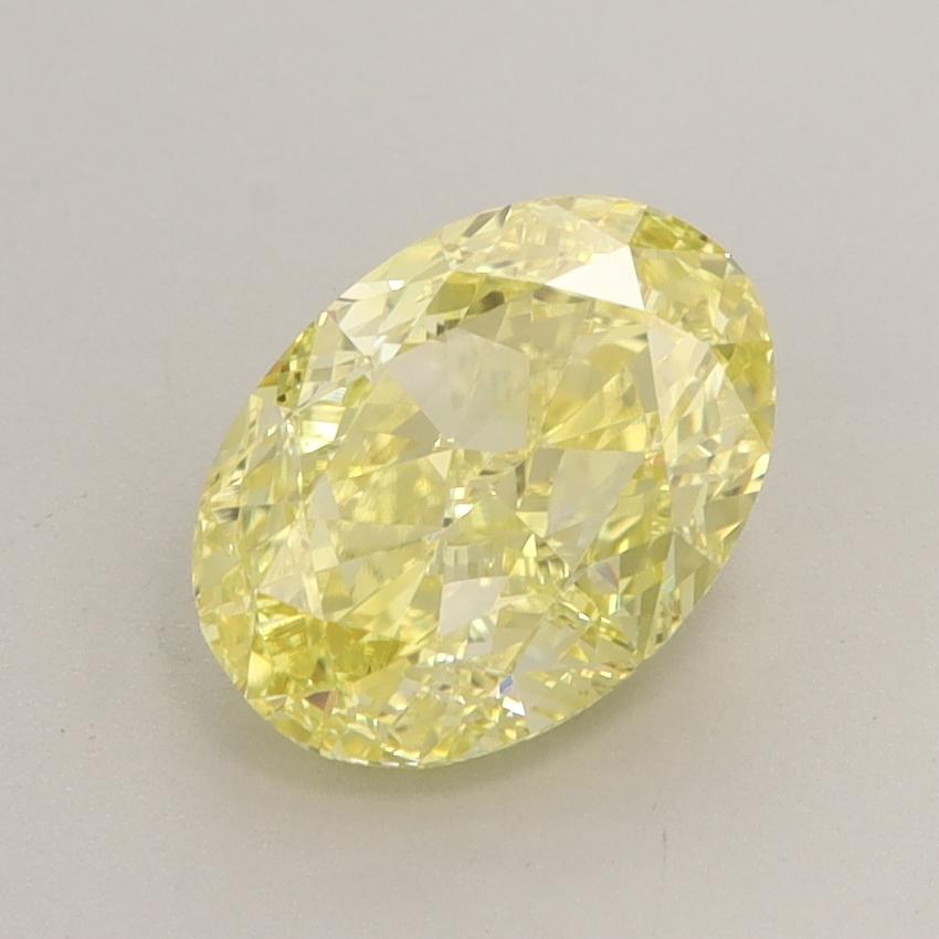 2.04 Ct. Fancy Vivid  Yellow Oval Lab Grown Diamond