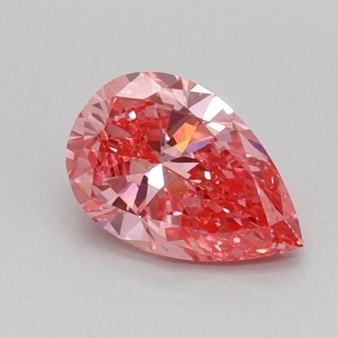 0.45 Ct. Fancy Vivid Pink Pear Lab Grown Diamond