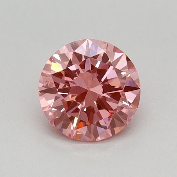 0.41 Ct. Fancy Vivid Pink Round Lab Grown Diamond
