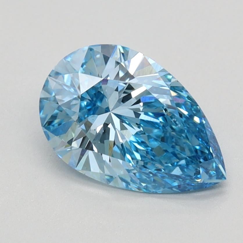 1.09 Ct. Fancy Vivid Blue Pear Lab Grown Diamond