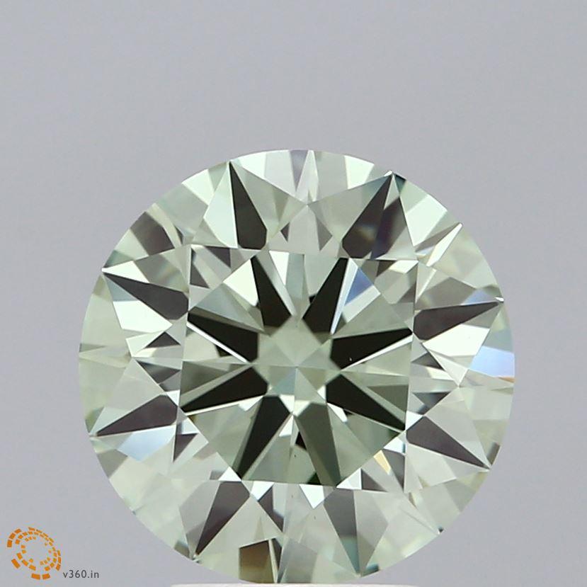2.99 Ct. Fancy Intense Green Round Lab Grown Diamond