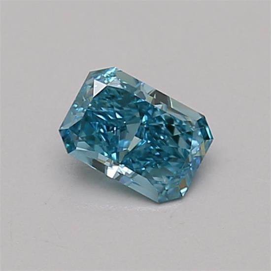 0.28 Ct. Fancy Vivid Blue Radiant Lab Grown Diamond