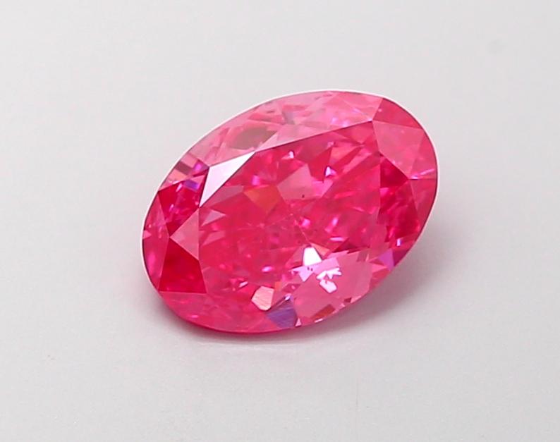 1.19 Ct. Fancy Vivid Pink Oval Lab Grown Diamond