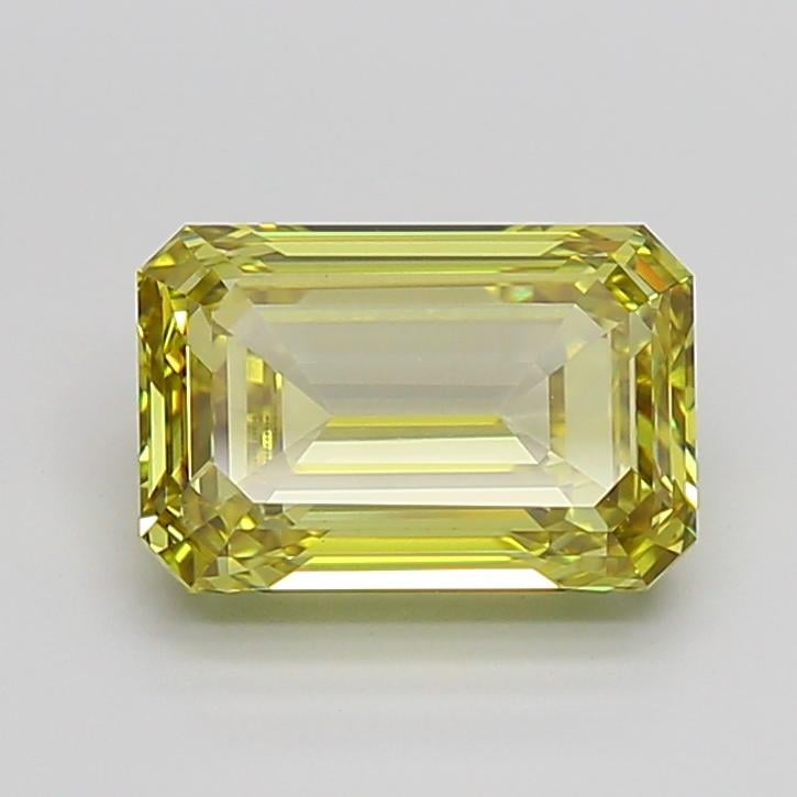 5.01 Ct. Fancy Intense Yellow Emerald Lab Grown Diamond