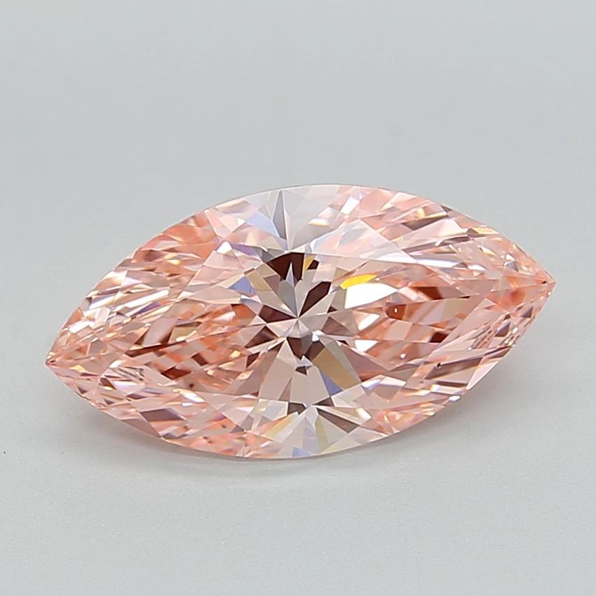 3.03 Ct. Fancy Vivid  Pink Marquise Lab Grown Diamond