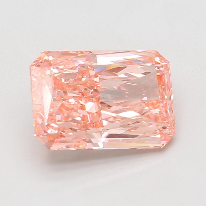 4.63 Ct. Fancy Vivid Pink Radiant Lab Grown Diamond