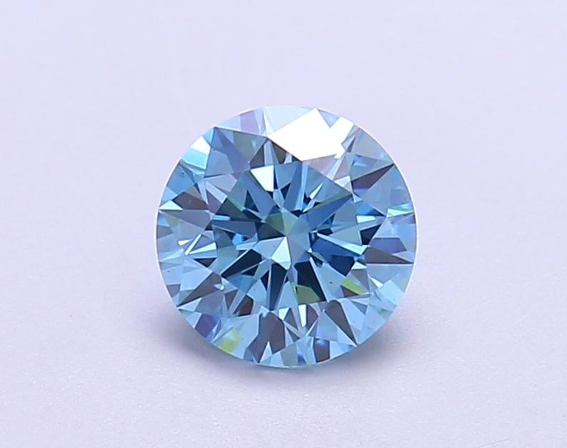 1.01 Ct. Fancy Vivid  Blue Round Lab Grown Diamond
