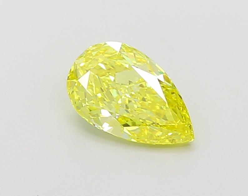 1.03 Ct. Fancy Vivid  Yellow Pear Lab Grown Diamond