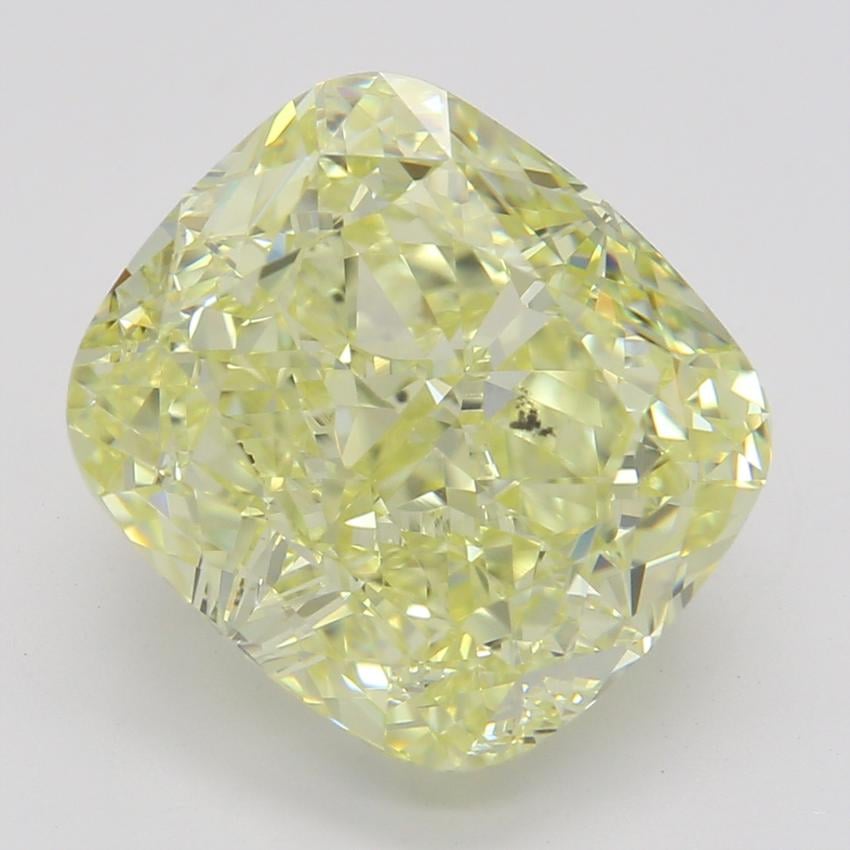 4.03 Ct. Fancy Yellow Cushion Diamond