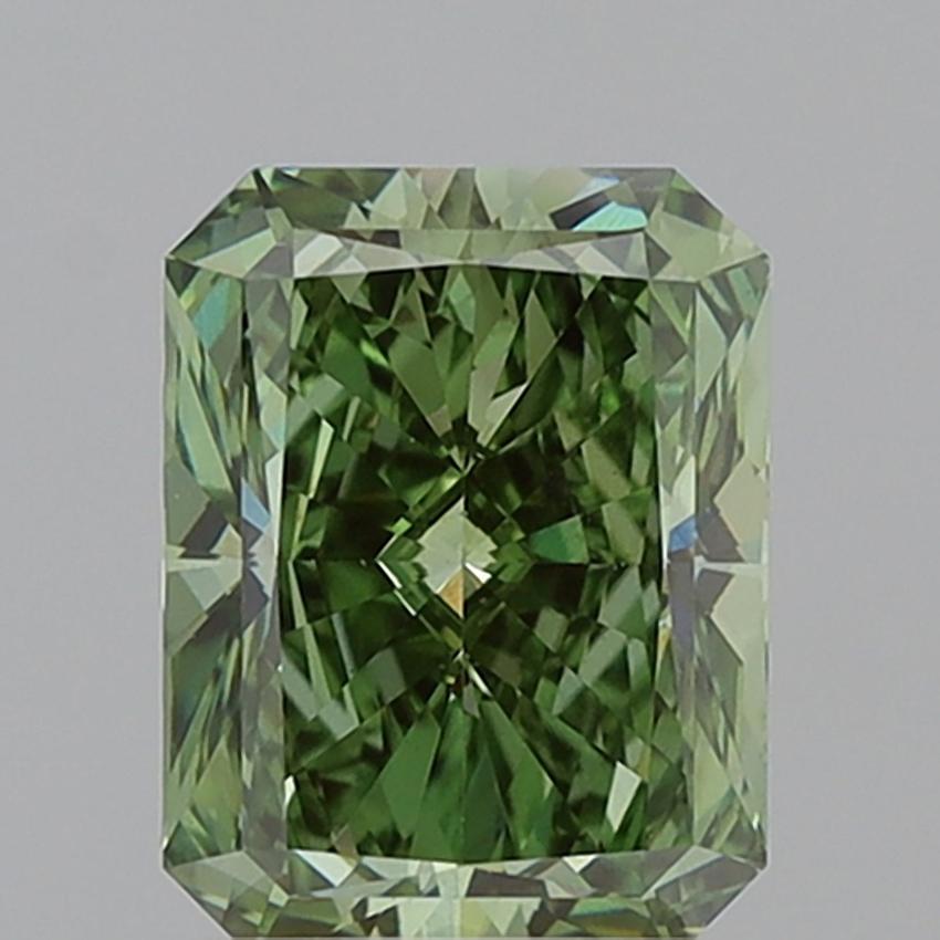 2.33 Ct. Fancy Vivid Green Radiant Lab Grown Diamond
