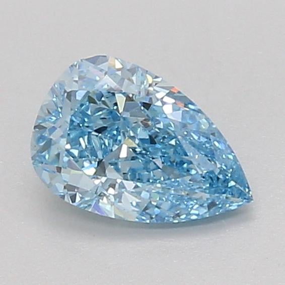 1.01 Ct. Fancy Vivid Blue Pear Lab Grown Diamond