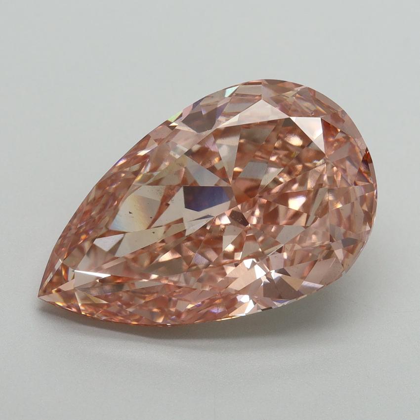 8.88 Ct. Fancy Vivid Pink Pear Lab Grown Diamond
