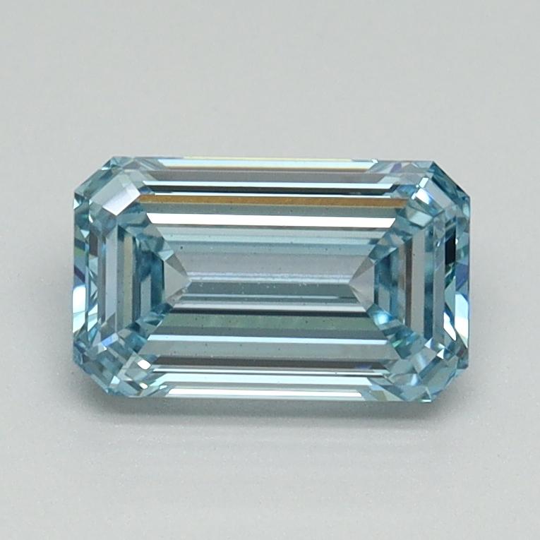 1.04 Ct. Fancy Intense Blue Emerald Lab Grown Diamond