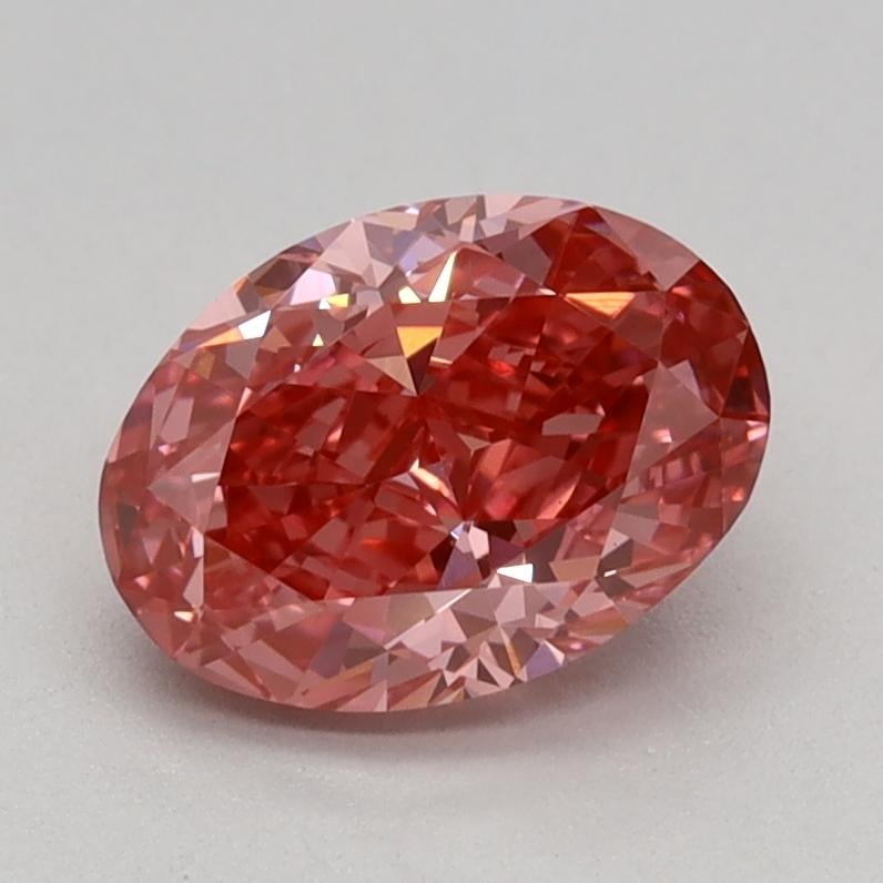 1.03 Ct. Fancy Vivid Pink Oval Lab Grown Diamond
