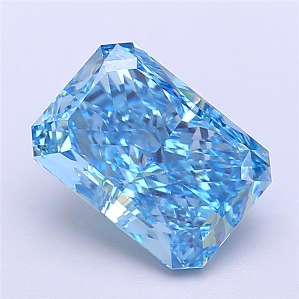 2.37 Ct. Fancy Vivid  Blue Radiant Lab Grown Diamond