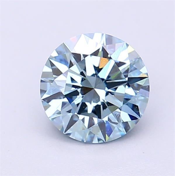 1.10 Ct. Fancy Vivid Blue Round Lab Grown Diamond