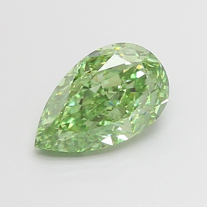 1.31 Ct. Fancy Vivid  Green Pear Lab Grown Diamond
