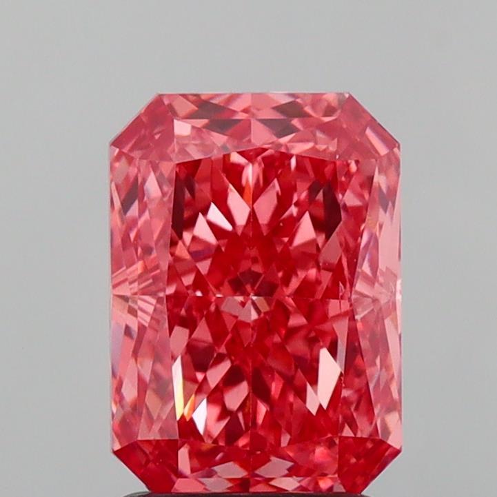 2.12 Ct. Fancy Vivid  Pink Cushion Lab Grown Diamond