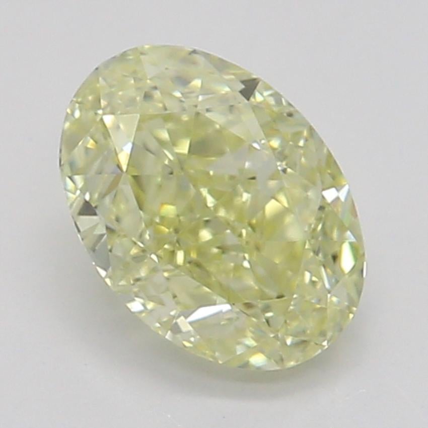 0.52 Ct. Fancy Yellow Oval Diamond