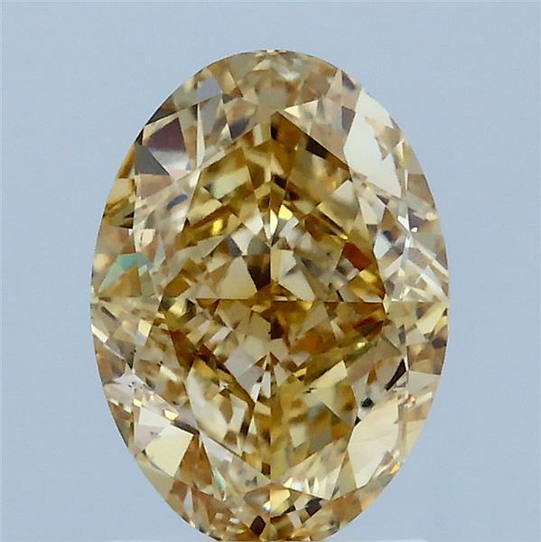 2.00 Ct. Fancy Light Brownish Yellow Oval Lab Grown Diamond