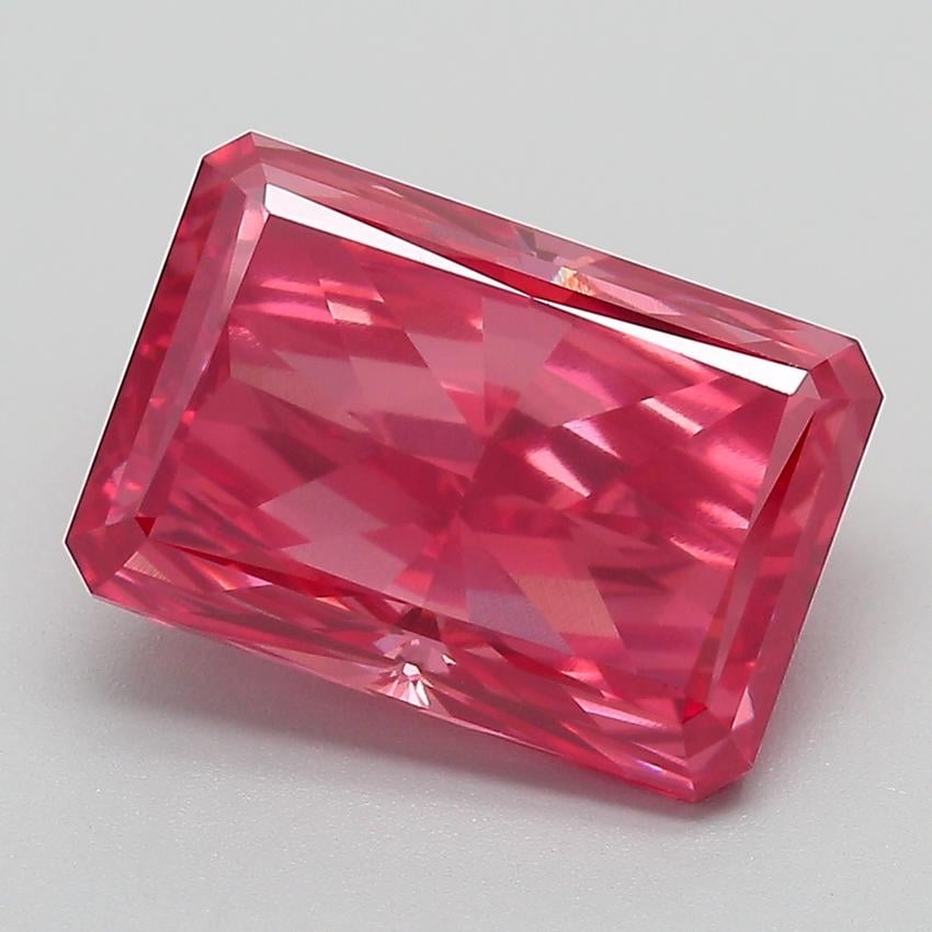 4.49 Ct. Fancy Red Radiant Lab Grown Diamond