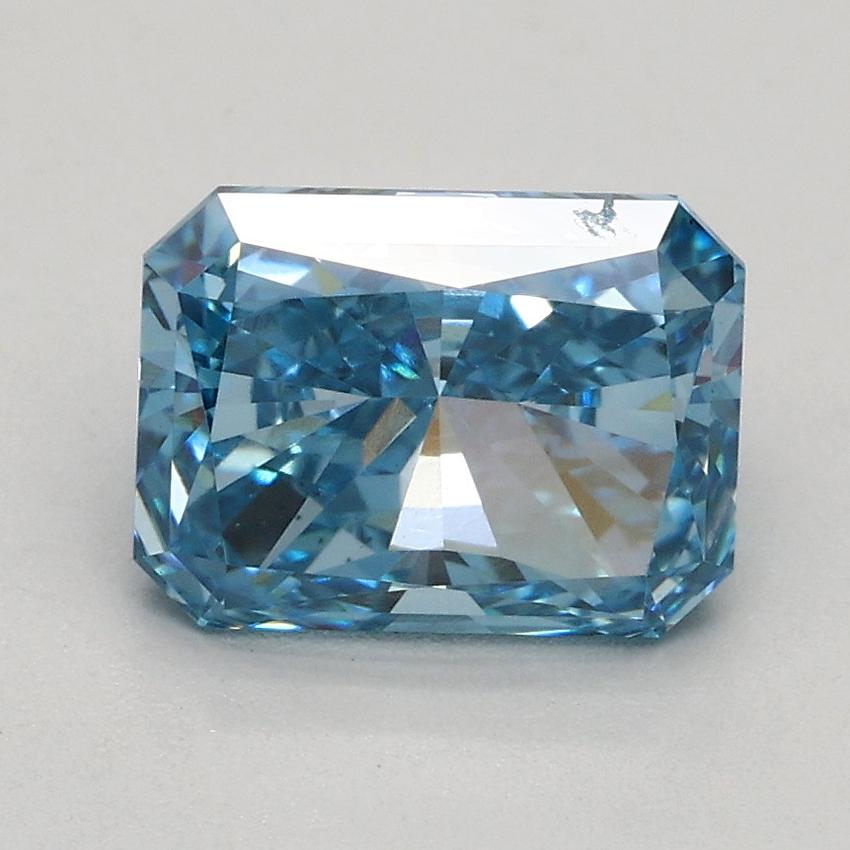1.50 Ct. Fancy Vivid Blue Radiant Lab Grown Diamond