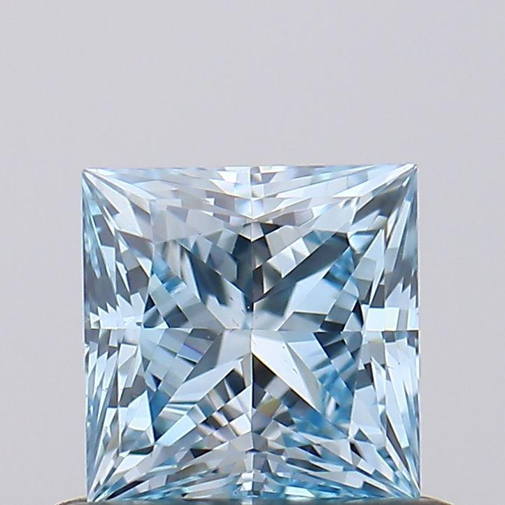 0.59 Ct. Fancy Intense Blue Princess Lab Grown Diamond