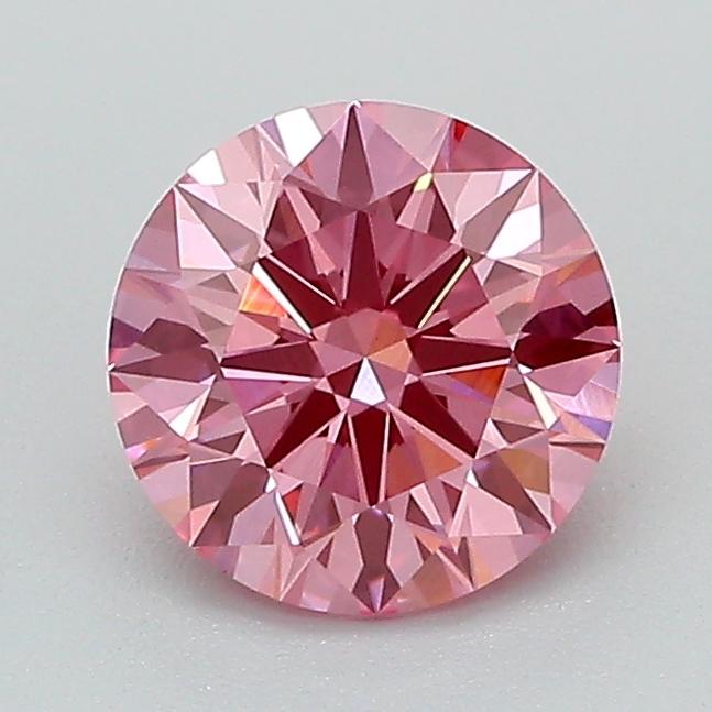 1.09 Ct. Fancy Vivid Pink Round Lab Grown Diamond
