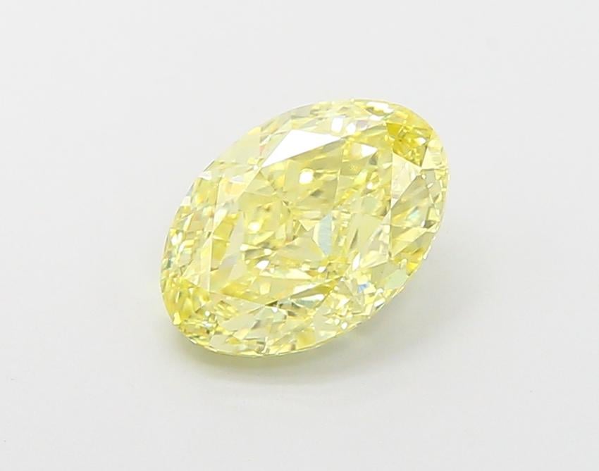 1.82 Ct. Fancy Intense Yellow Oval Lab Grown Diamond