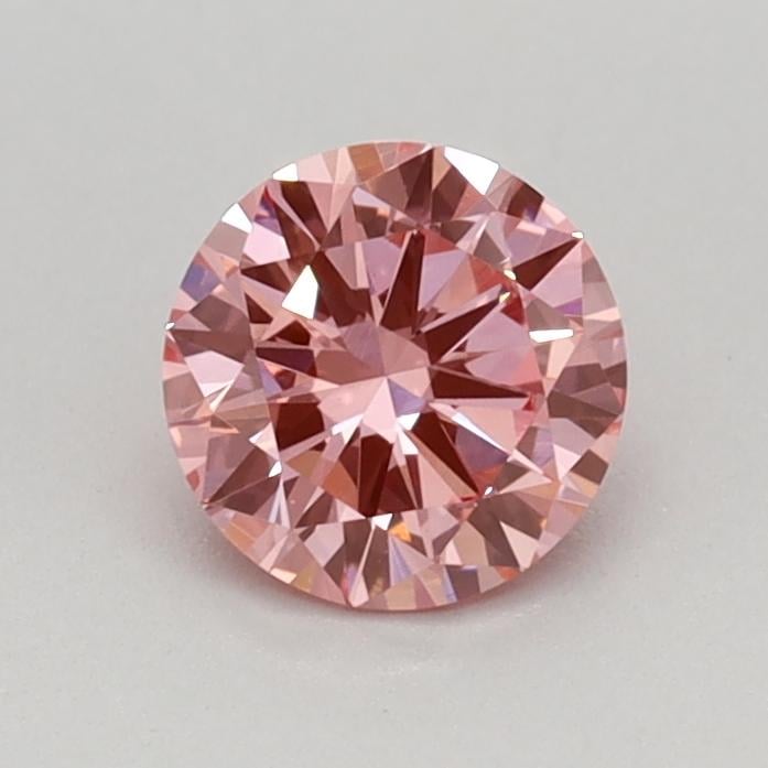 0.47 Ct. Fancy Vivid Pink Round Lab Grown Diamond